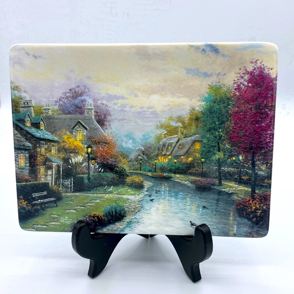 Lamplight Brooke By Thomas Kinkade First Issue In The Lamplight Village: Plate - Picture 1 of 3